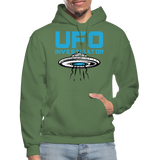 UFO Investigator - Gildan Heavy Blend Adult Hoodie - military green