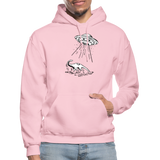 Lake Monster Abduction - Unisex Premium Hoodie - light pink