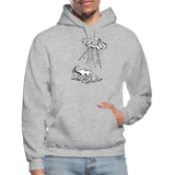 Lake Monster Abduction - Unisex Premium Hoodie - heather gray