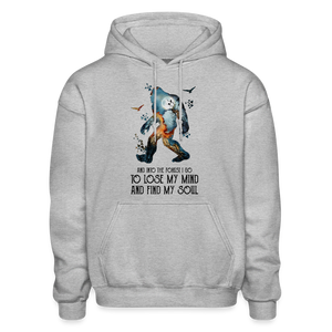 Into the forest I go... Unisex Gildan Heavy Blend Adult Hoodie - heather gray